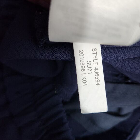 J. Crew Women 18 Navy High Rise Elastic Waist Jamie Dress Pant - Picture 7 of 11